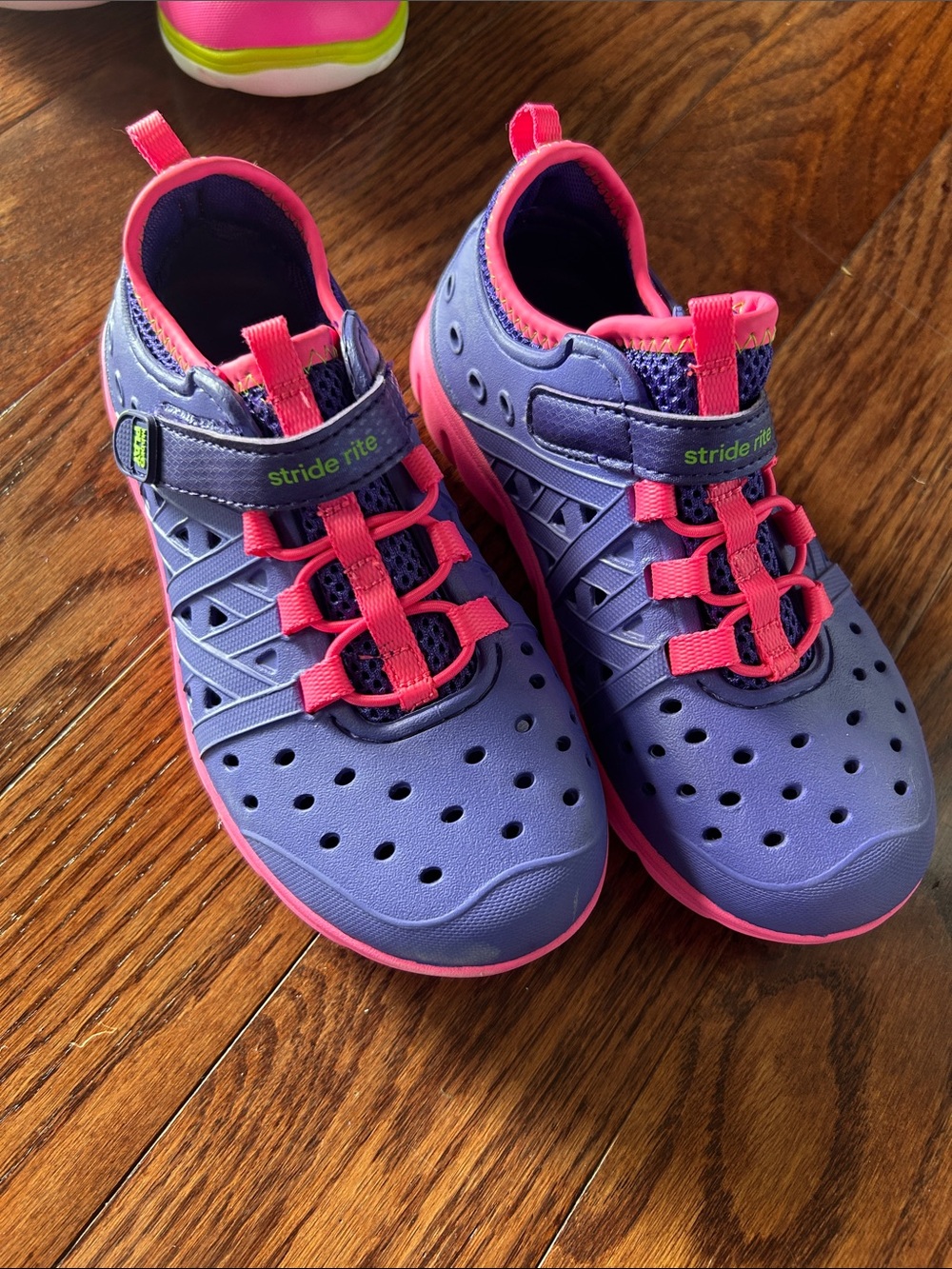 Stride Rite Girls' Purple and Pink Water-Ready Athletic Shoes